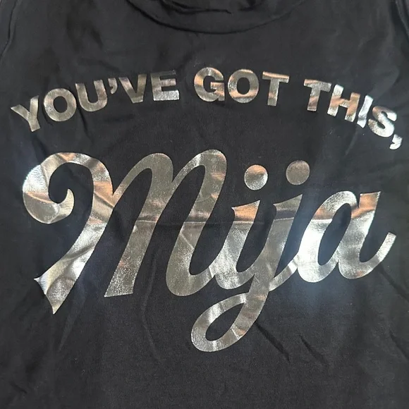 Zumba Fitness Black Tank Top with Metallic Graphic - Picture 3 of 5